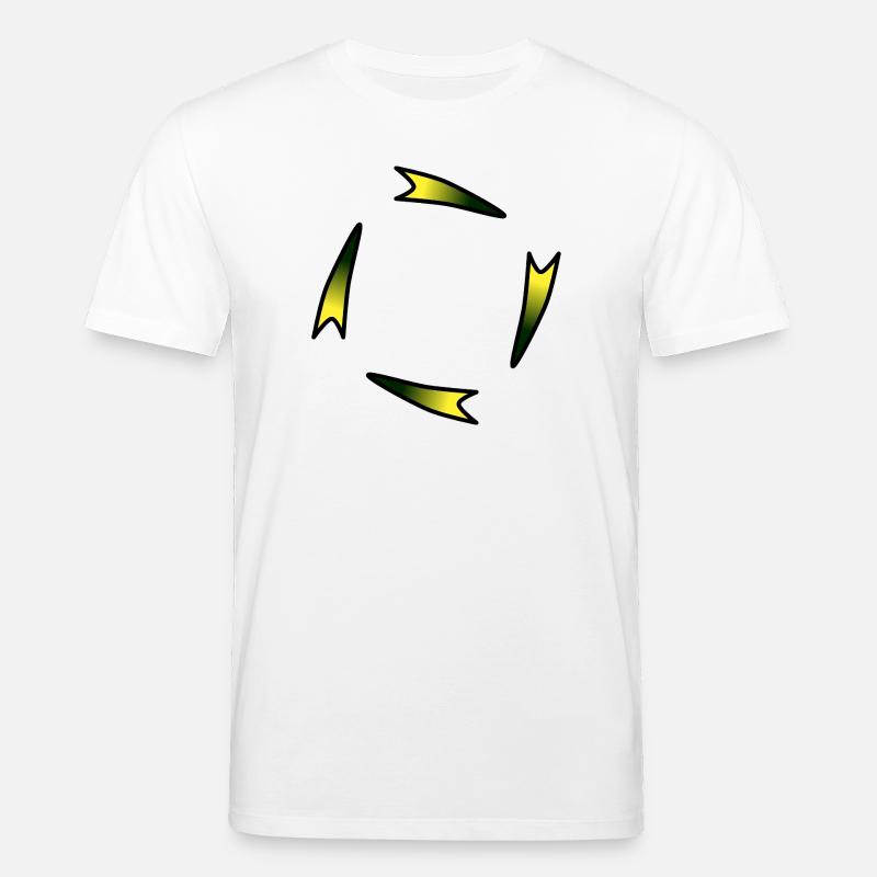 Leuchtende Eckbänder Abstrakt - Stanley/Stella Unisex Bio-T-Shirt CREATOR  - Weiß