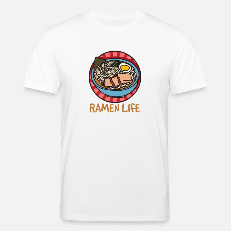 Ramen Life - Conception simple des ramen - T-shirt bio CREATOR Stanley/Stella Unisexe - blanc