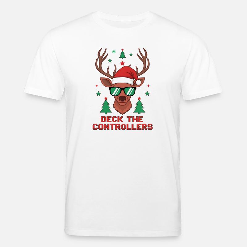 Deck die Controller Rentiere - Stanley/Stella Unisex Bio-T-Shirt CREATOR  - Weiß