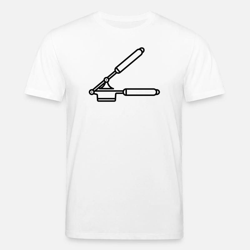  Knoblauch Presse oder Spätzle Presse - Stanley/Stella Unisex Bio-T-Shirt CREATOR  - Weiß