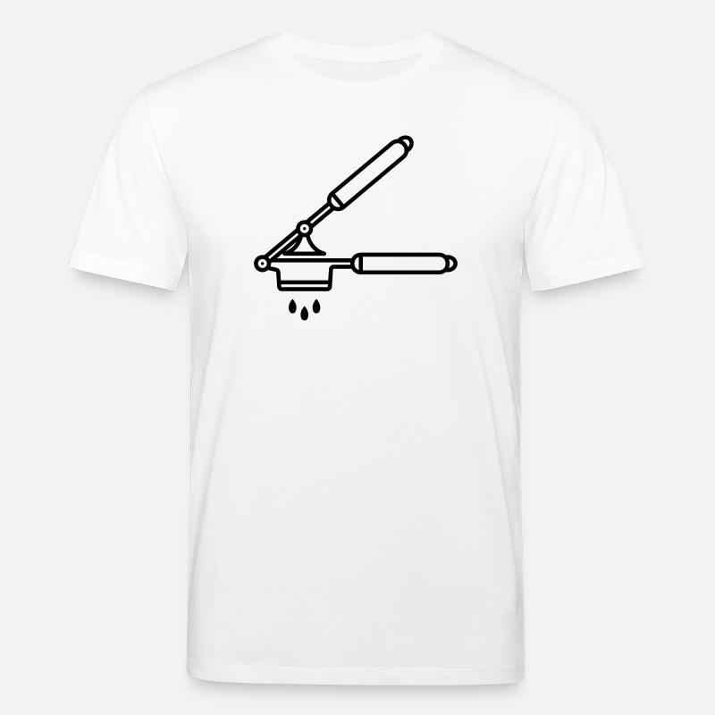 Knoblauch Presse oder Spätzle Presse - Stanley/Stella Unisex Bio-T-Shirt CREATOR  - Weiß