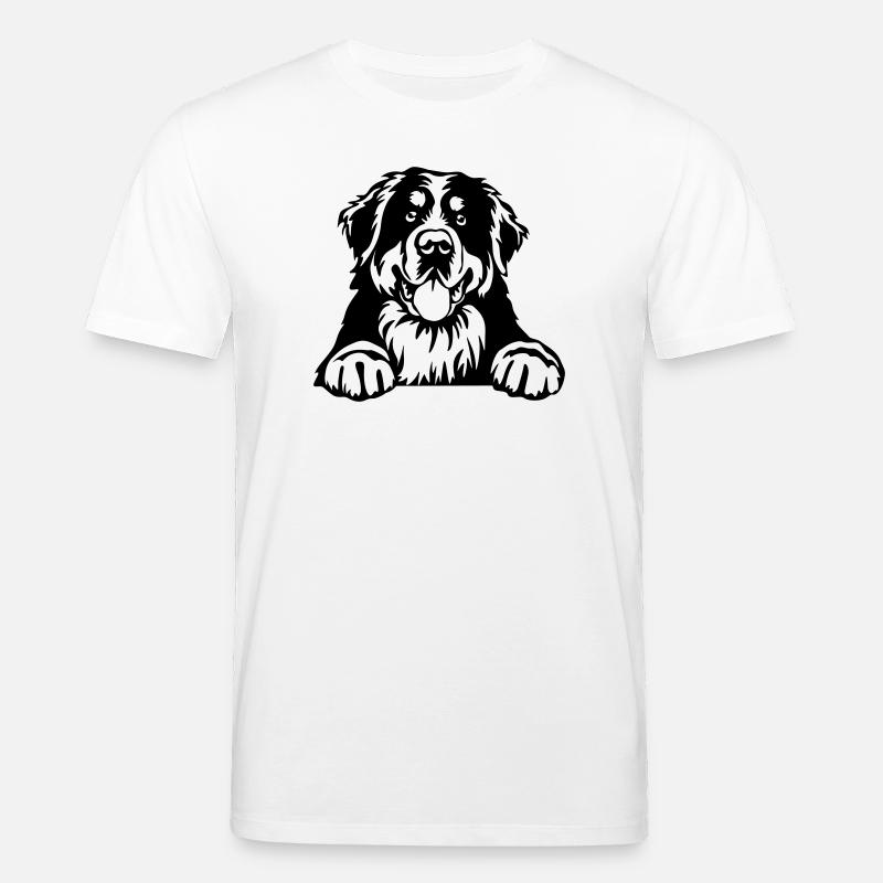 Berner Sennenhund Kopf - Stanley/Stella Unisex Bio-T-Shirt CREATOR  - Weiß