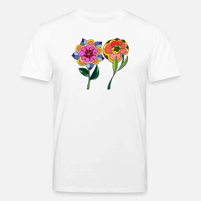 Blumen - Stanley/Stella Unisex Bio-T-Shirt CREATOR  - Weiß