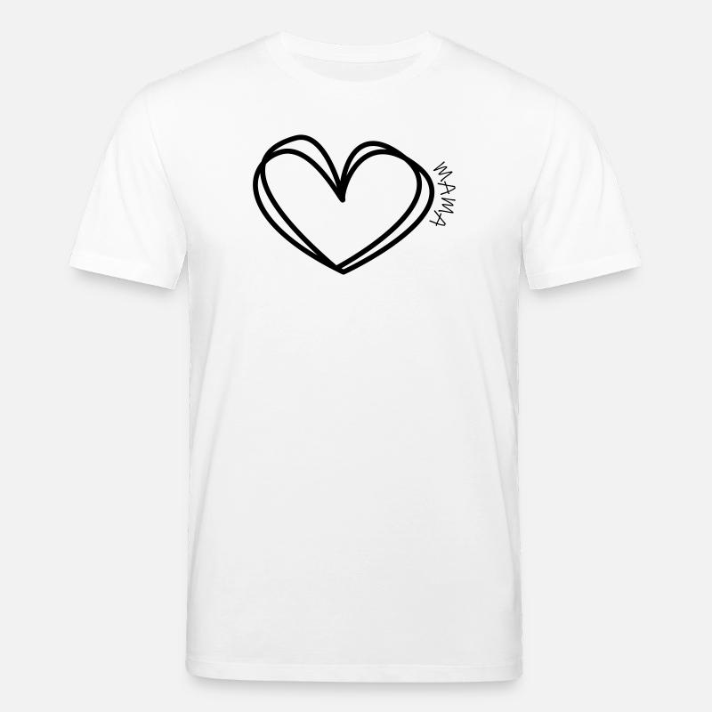 Mama Herz - Stanley/Stella Unisex Bio-T-Shirt CREATOR  - Weiß
