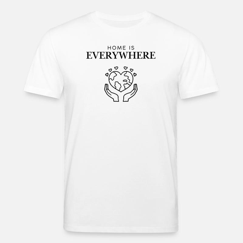 Home_Is_Everywhere_icon_black - Stanley/Stella Unisex Bio-T-Shirt CREATOR  - Weiß