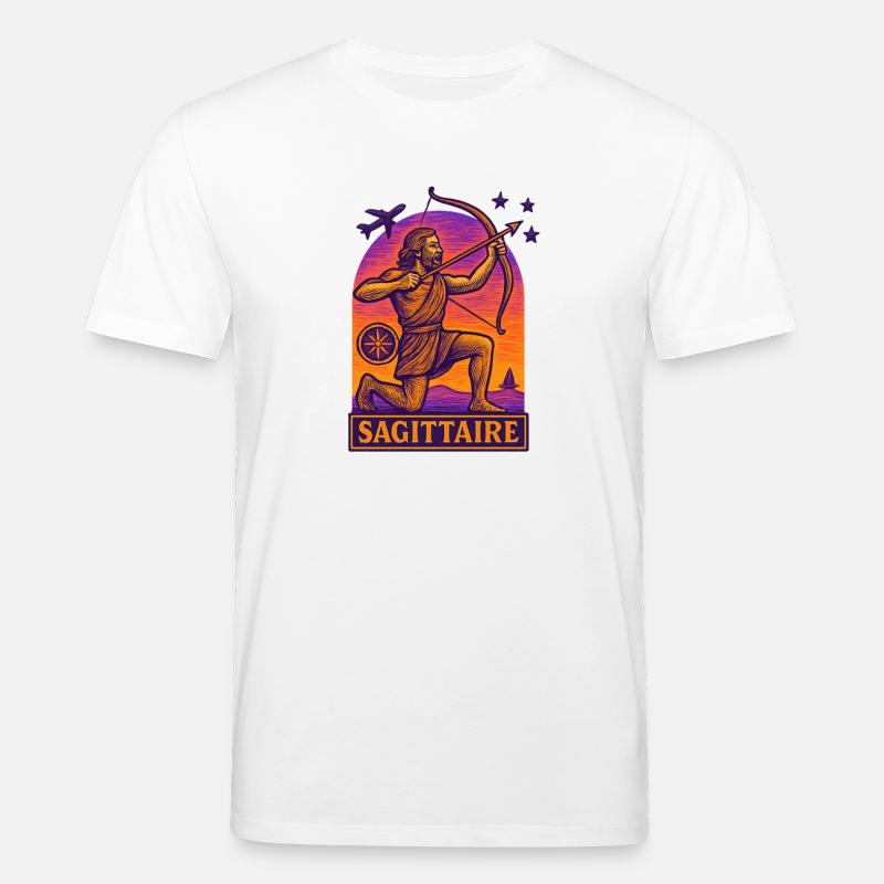 Sternzeichen Schütze - Astrologie - Stanley/Stella Unisex Bio-T-Shirt CREATOR  - Weiß
