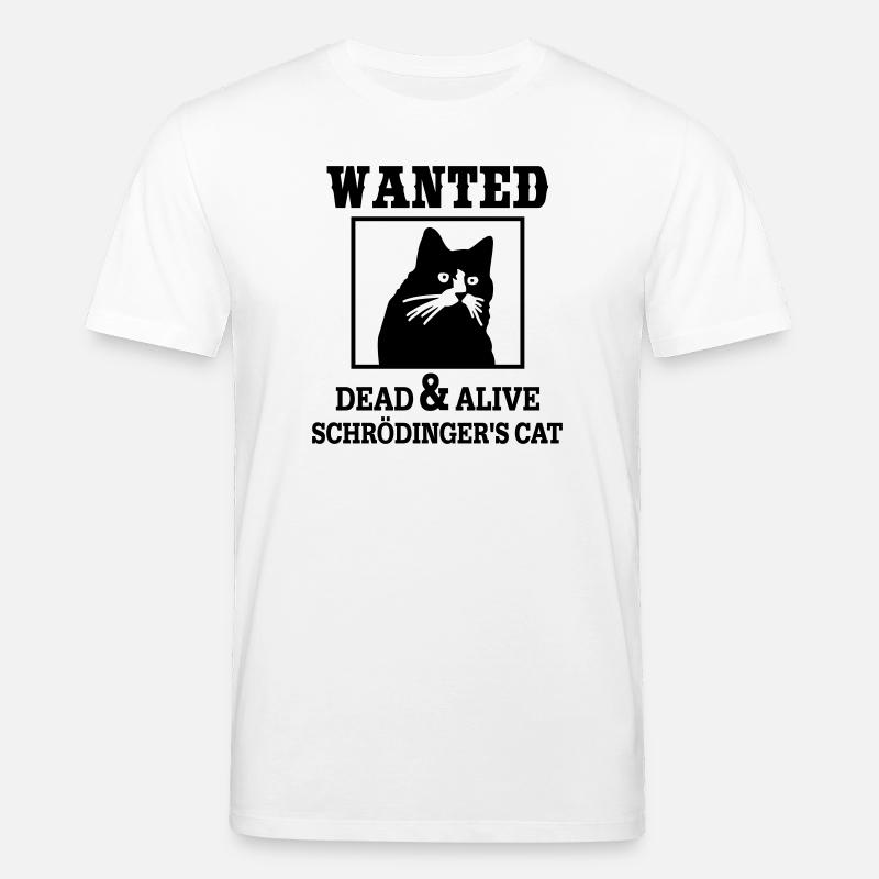 Schrödingers Katze gesucht, Nerdiges Quantenphysik - Stanley/Stella Unisex Bio-T-Shirt CREATOR  - Weiß