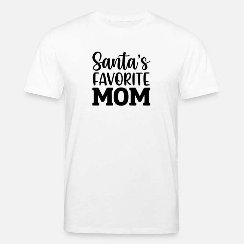 La maman préférée du Père Noël - T-shirt bio CREATOR Stanley/Stella Unisexe - blanc