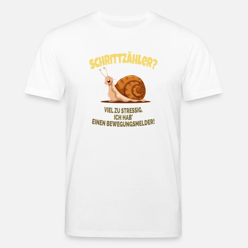 Schrittzähler? Ich hab einen Bewegungssmelder! - Stanley/Stella Unisex Bio-T-Shirt CREATOR  - Weiß
