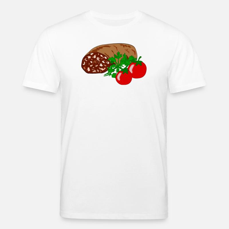 Blutwurst mit Tomate - Stanley/Stella Unisex Bio-T-Shirt CREATOR  - Weiß