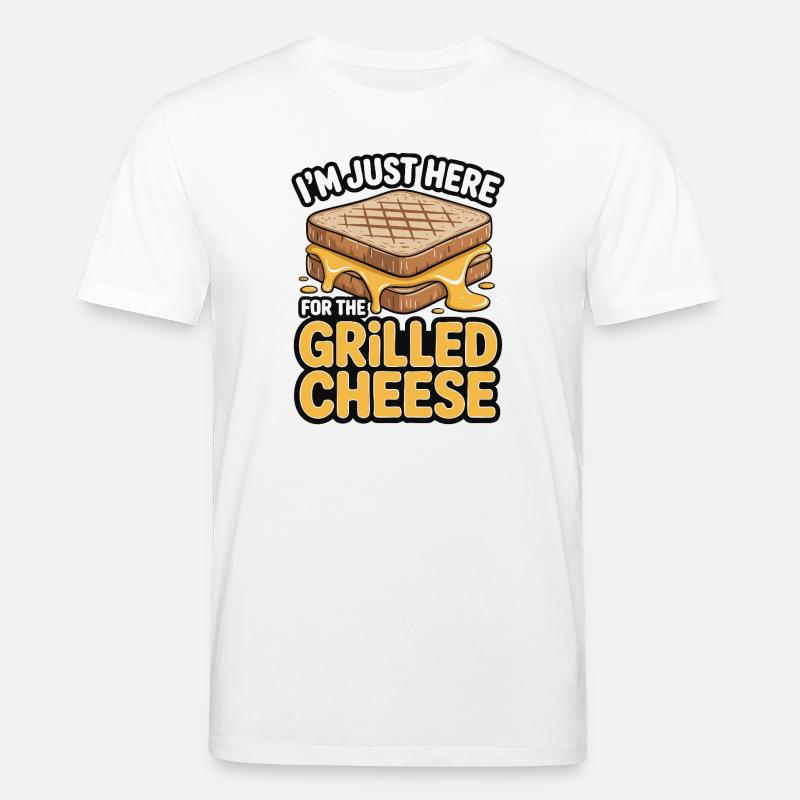Grilled Cheese Lover - I’m Just Here - Stanley/Stella Unisex Bio-T-Shirt CREATOR  - Weiß