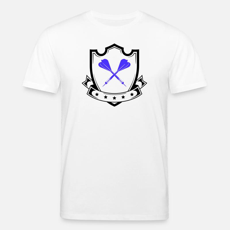 Conception de fléchettes Croix Bleue - T-shirt bio CREATOR Stanley/Stella Unisexe - blanc