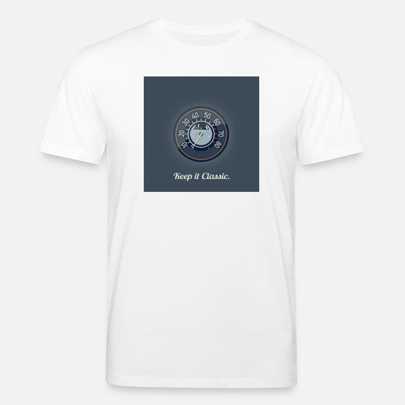 Keep it Classic – Retro Speedometer Design - Stanley/Stella Unisex Bio-T-Shirt CREATOR  - Weiß