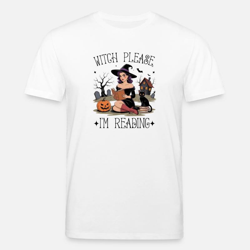 Hexe liest von Pumpkin Glow - Stanley/Stella Unisex Bio-T-Shirt CREATOR - Weiß