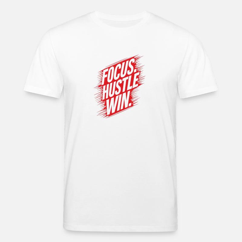 Fokus Hustle Win - Stanley/Stella Unisex Bio-T-Shirt CREATOR  - Weiß