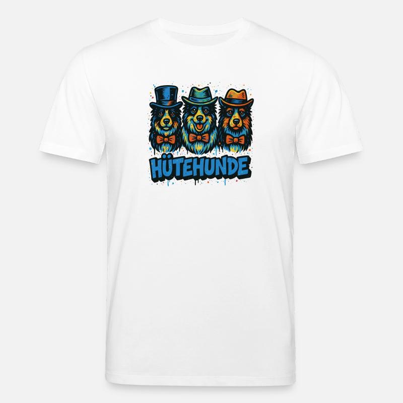 Chiens de troupeau Trio de trois - T-shirt bio CREATOR Stanley/Stella Unisexe - blanc