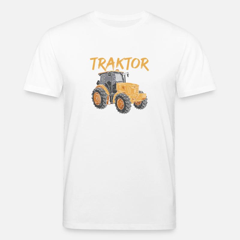 Landwirt Bauernhof Farmer Bauer Traktor - Stanley/Stella Unisex Bio-T-Shirt CREATOR  - Weiß