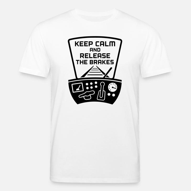Desserrage des freins conducteur de train - T-shirt bio CREATOR Stanley/Stella Unisexe - blanc