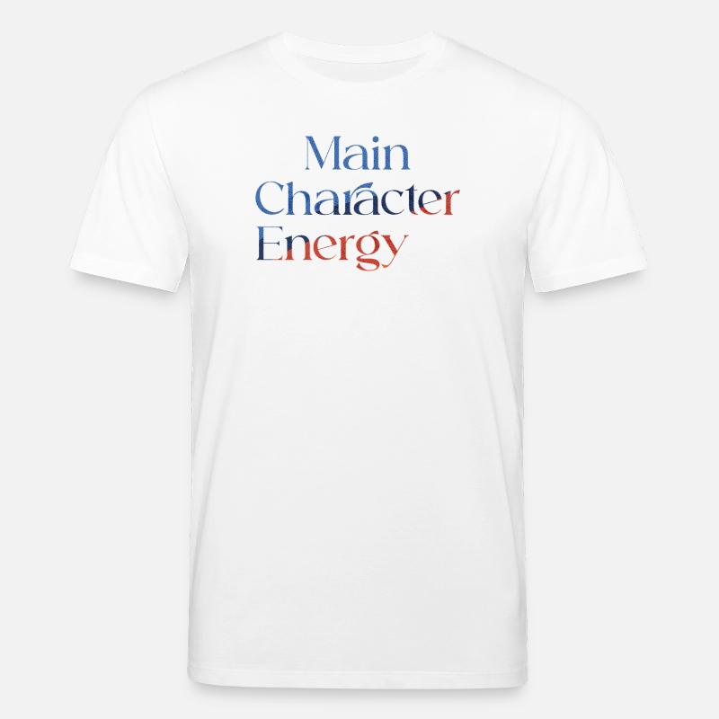 Main Character Energy bunt smilie - Stanley/Stella Unisex Bio-T-Shirt CREATOR  - Weiß