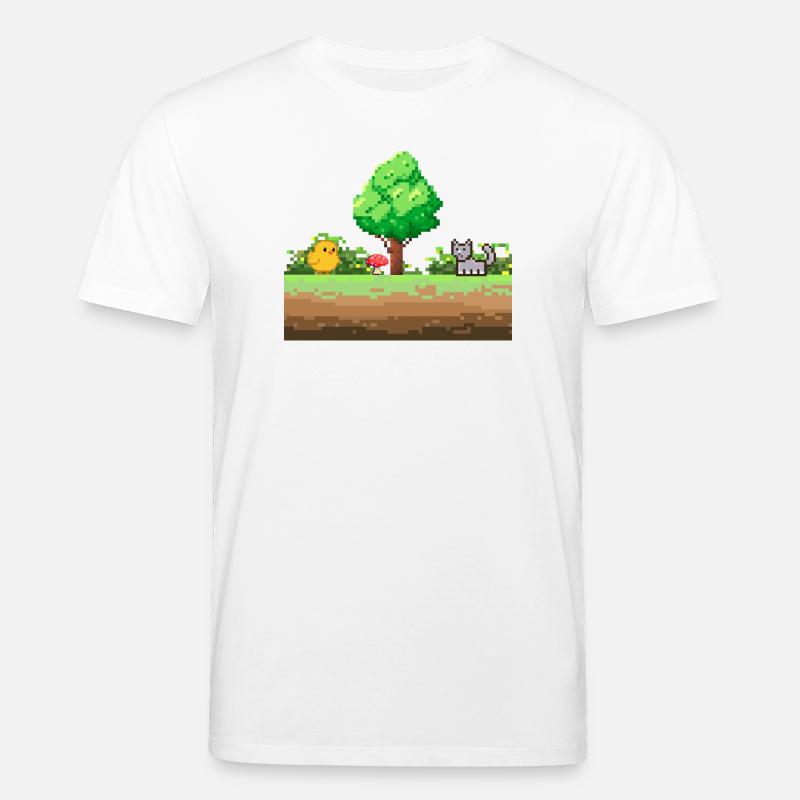 Pixelgarten Abenteuer - Stanley/Stella Unisex Bio-T-Shirt CREATOR  - Weiß