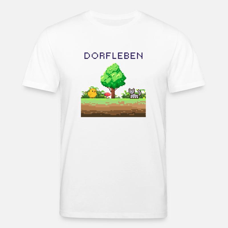 Dorflleben Pixelwelt - Stanley/Stella Unisex Bio-T-Shirt CREATOR  - Weiß