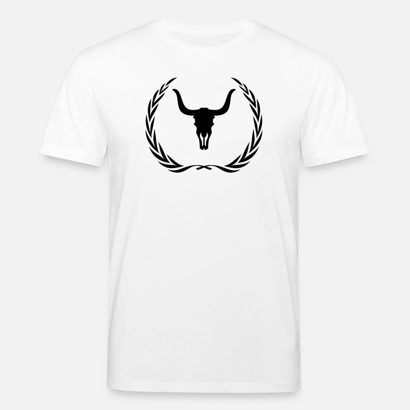 Bulle Skelett Kranz - Stanley/Stella Unisex Bio-T-Shirt CREATOR  - Weiß