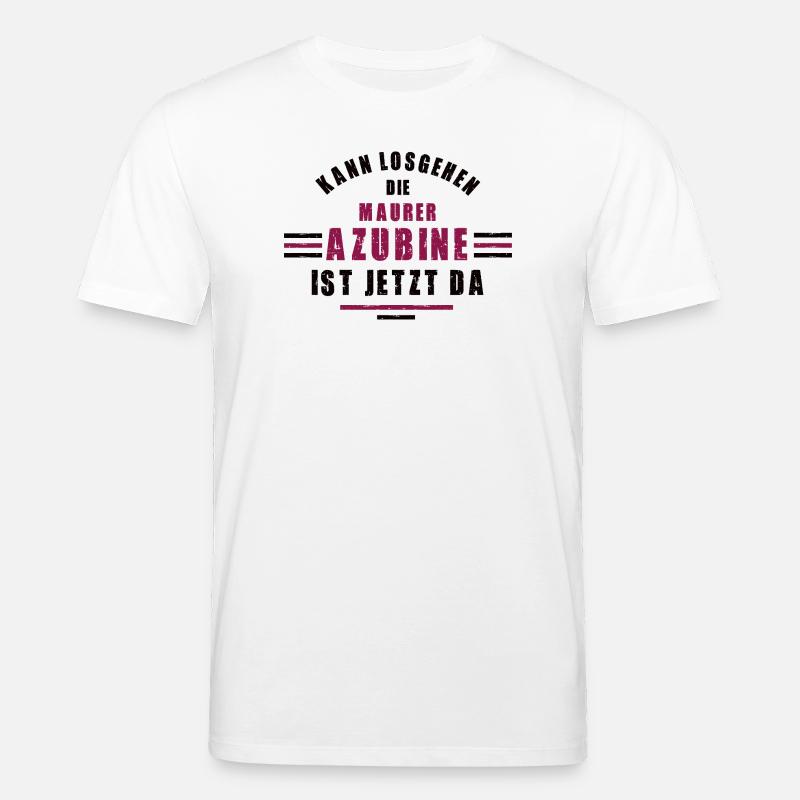 Trainee bricklayer apprenticeship training bricklayer - Stanley/Stella CREATOR Unisex Organic T-Shirt - white