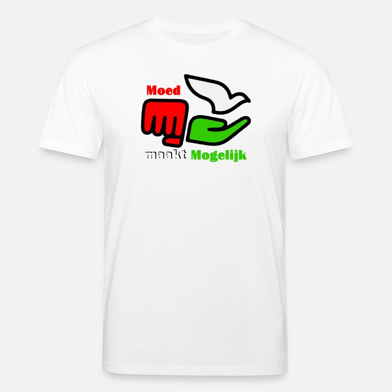 Le courage rend possible Logo - T-shirt bio CREATOR Stanley/Stella Unisexe - blanc