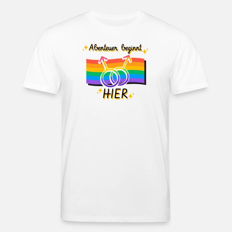 Vernetzte Pride Geschlechtsymbole - Stanley/Stella Unisex Bio-T-Shirt CREATOR  - Weiß