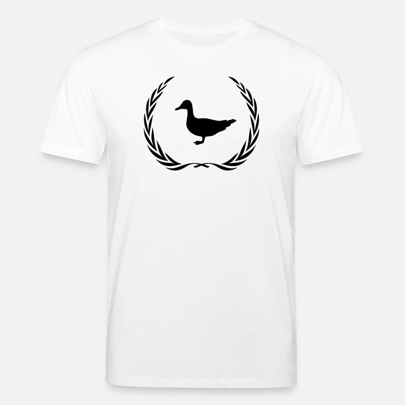Couronne d’animal de canard - T-shirt bio CREATOR Stanley/Stella Unisexe - blanc