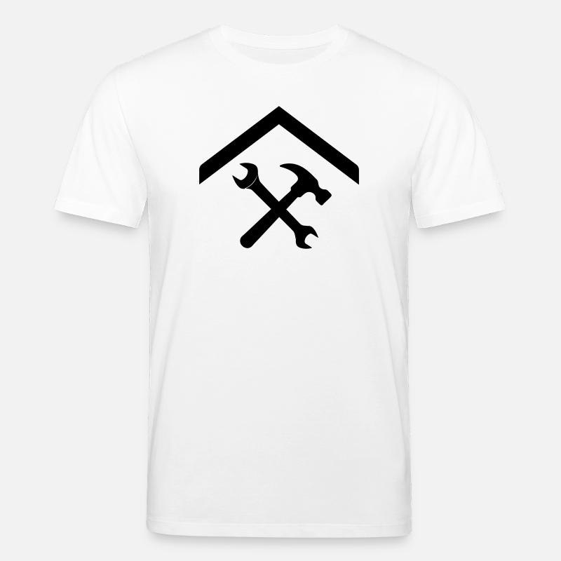 Artisan de concierge – Clé à marteau - T-shirt bio CREATOR Stanley/Stella Unisexe - blanc