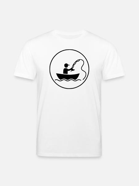 Fishing & Fishing | Petri Heil Hobby Logo - Stanley/Stella CREATOR Unisex Organic T-Shirt - white