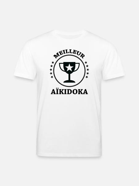 Best Aikido - Aikido - Stanley/Stella CREATOR Unisex Organic T-Shirt - white