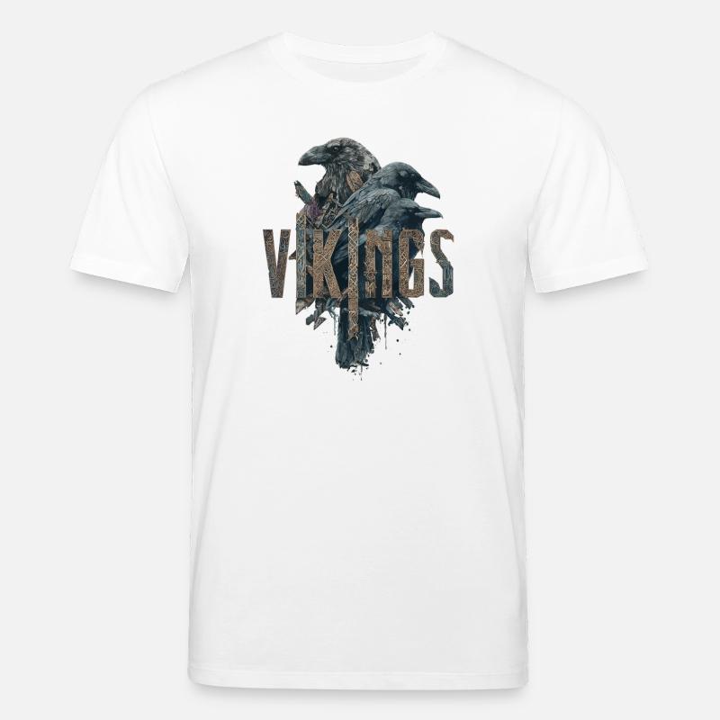 Odin-Crows-Vikings-Sword-Edda - Stanley/Stella Unisex Bio-T-Shirt CREATOR  - Weiß