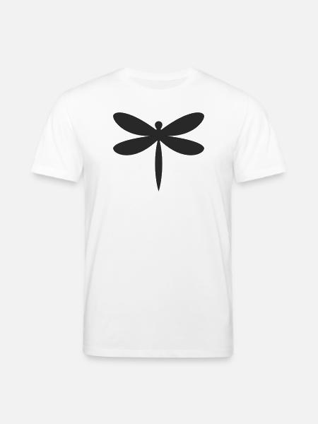 Libelle Silhouette  - Stanley/Stella Unisex Bio-T-Shirt CREATOR  - Weiß