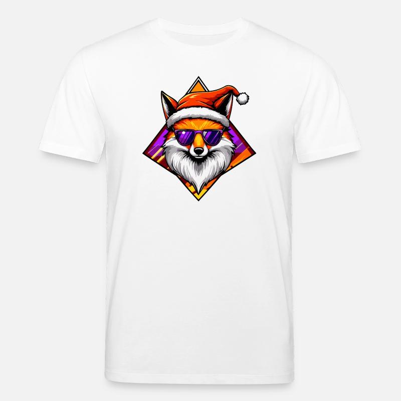 Fox Santa Swag - T-shirt bio CREATOR Stanley/Stella Unisexe - blanc