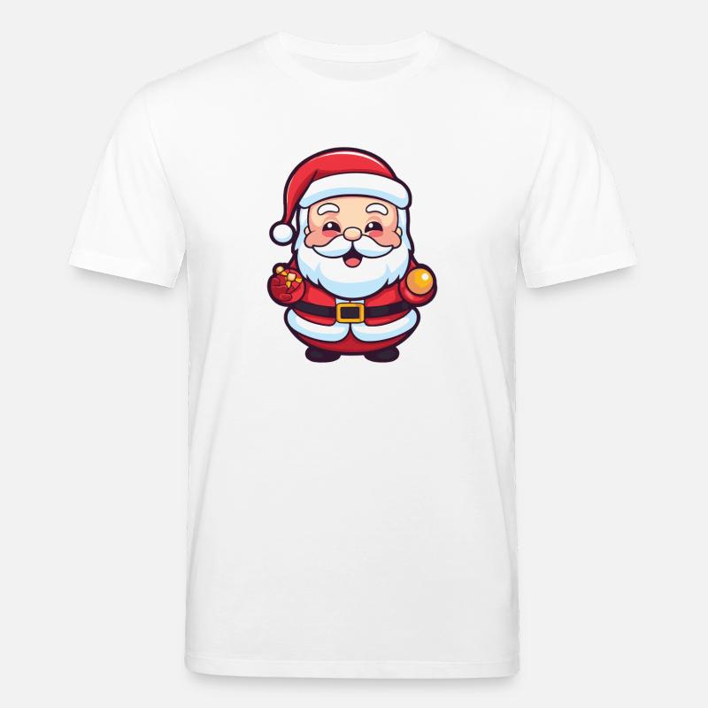 Weihnachtsmann Comic Weihnachten - Stanley/Stella Unisex Bio-T-Shirt CREATOR  - Weiß