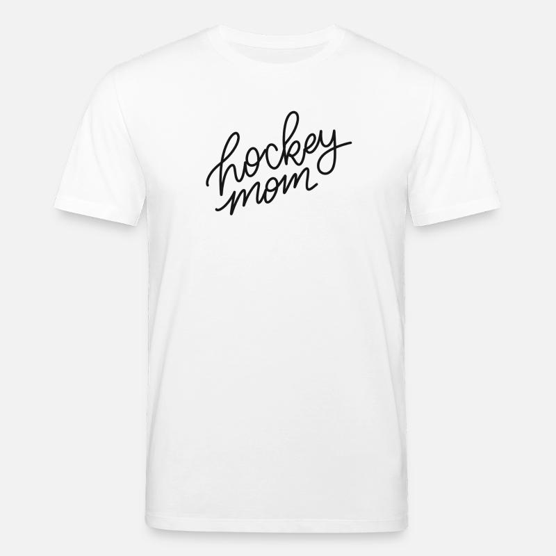 Hockey Mom Script Logo - T-shirt bio CREATOR Stanley/Stella Unisexe - blanc