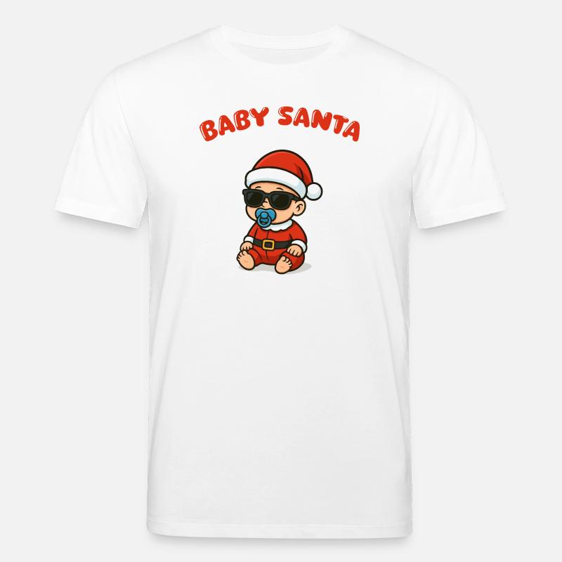 Bébé Père Noël Noël - T-shirt bio CREATOR Stanley/Stella Unisexe - blanc