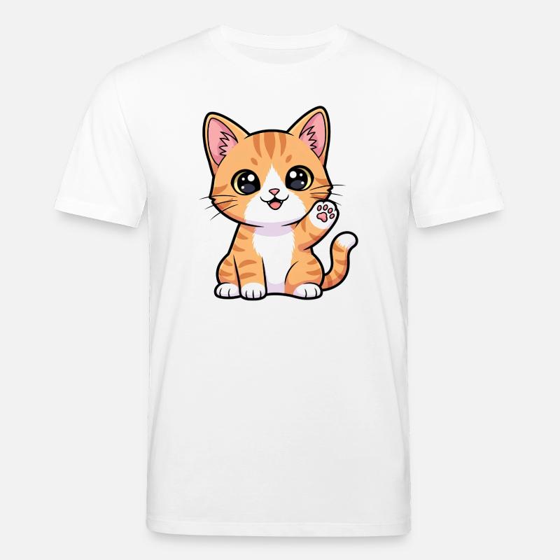 Sunny Paws Ginger Kitten - Stanley/Stella Unisex Bio-T-Shirt CREATOR  - Weiß