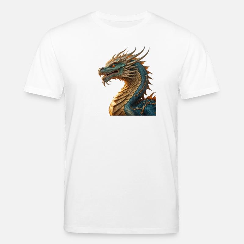 Der Drache - Stanley/Stella Unisex Bio-T-Shirt CREATOR  - Weiß