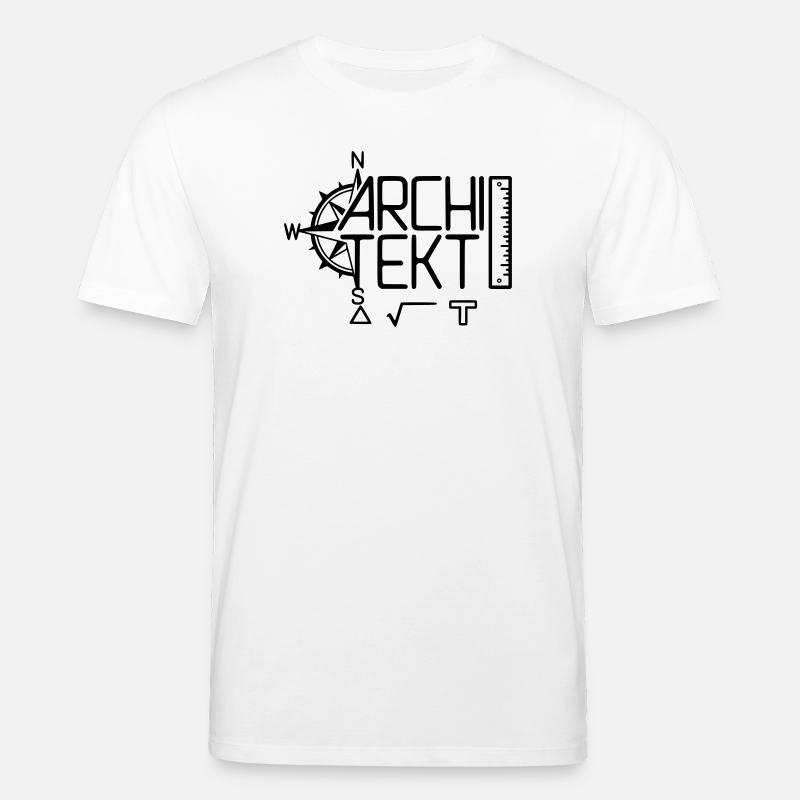 Architekt Design mit Zeichenwerkzeug - Stanley/Stella Unisex Bio-T-Shirt CREATOR  - Weiß