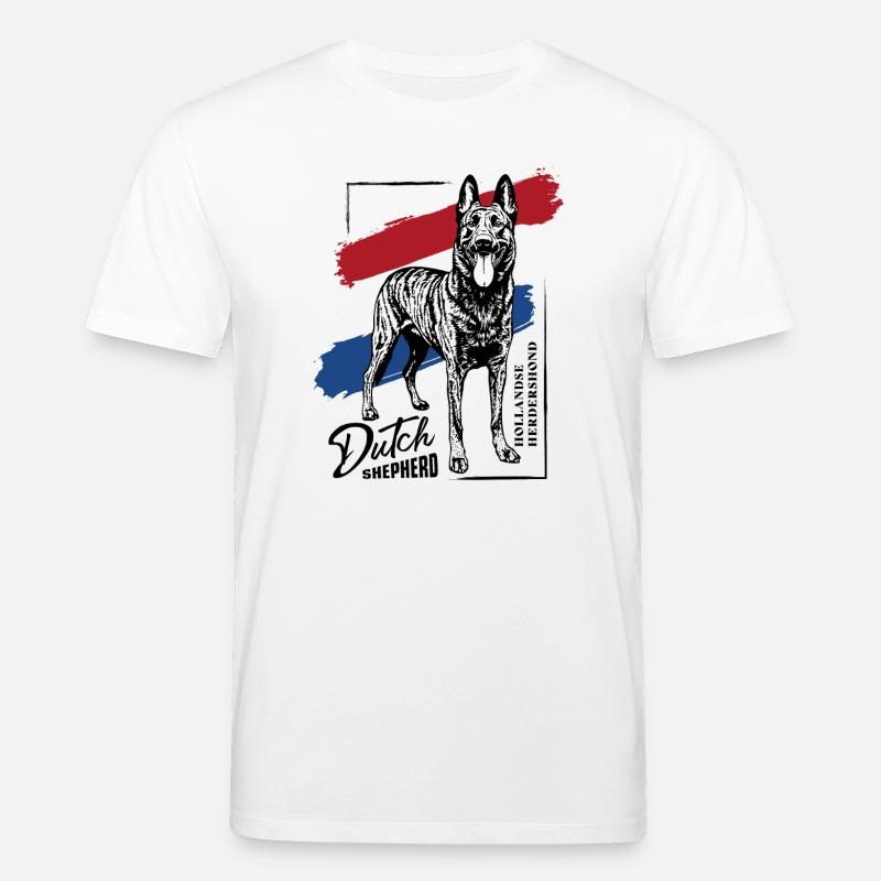 Dutch Shepherd – Dutchie - Stanley/Stella Unisex Bio-T-Shirt CREATOR  - Weiß