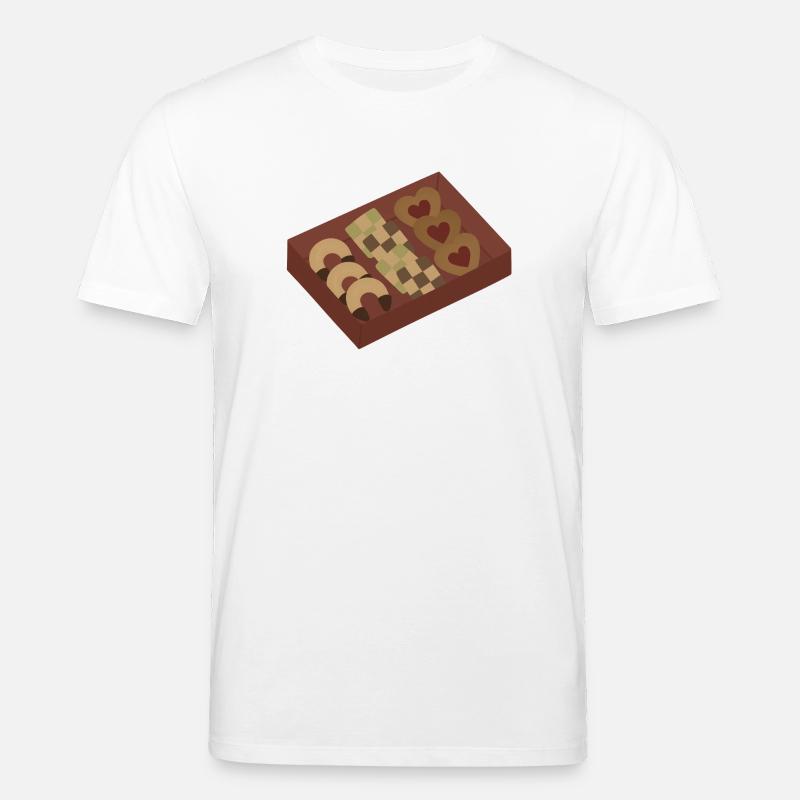 Biscuits de Noël dans une boîte - T-shirt bio CREATOR Stanley/Stella Unisexe - blanc