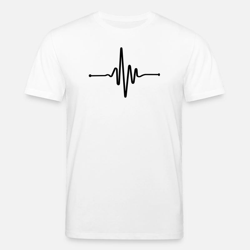 Heart Beat Frequenz Linie - Stanley/Stella Unisex Bio-T-Shirt CREATOR  - Weiß