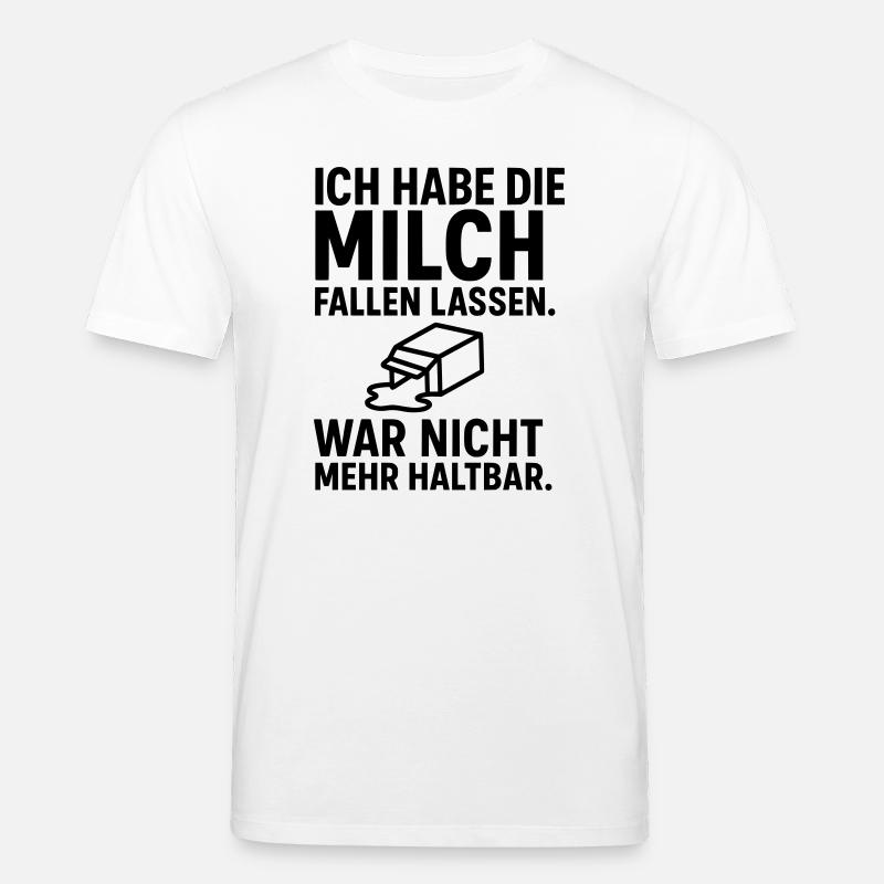 milch fallen lassen haltbar - Stanley/Stella Unisex Bio-T-Shirt CREATOR  - Weiß