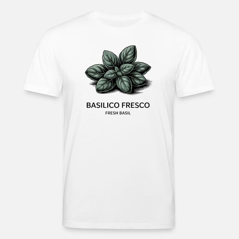 Fresque basilicale – basilic - T-shirt bio CREATOR Stanley/Stella Unisexe - blanc