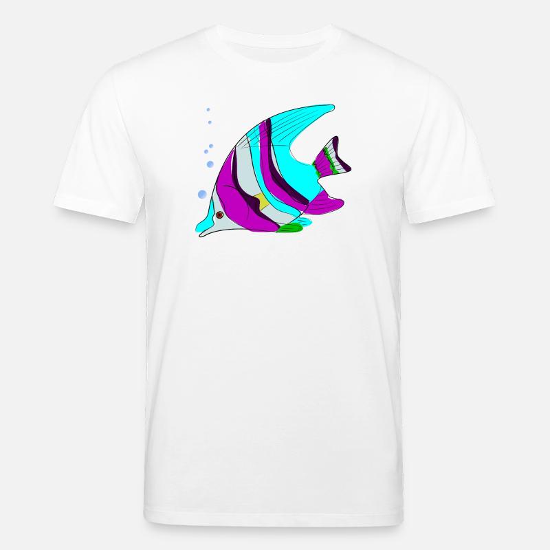 Couleur poisson - T-shirt bio CREATOR Stanley/Stella Unisexe - blanc