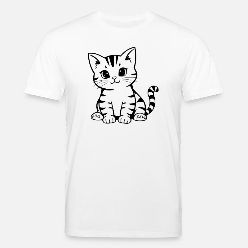 Cadeau de Noël Chat chaton Chat - T-shirt bio CREATOR Stanley/Stella Unisexe - blanc