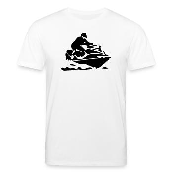 Jet ski - T-shirt bio CREATOR Stanley/Stella Unisexe - blanc - Devant - Alina (178cm) & Michal (187cm)